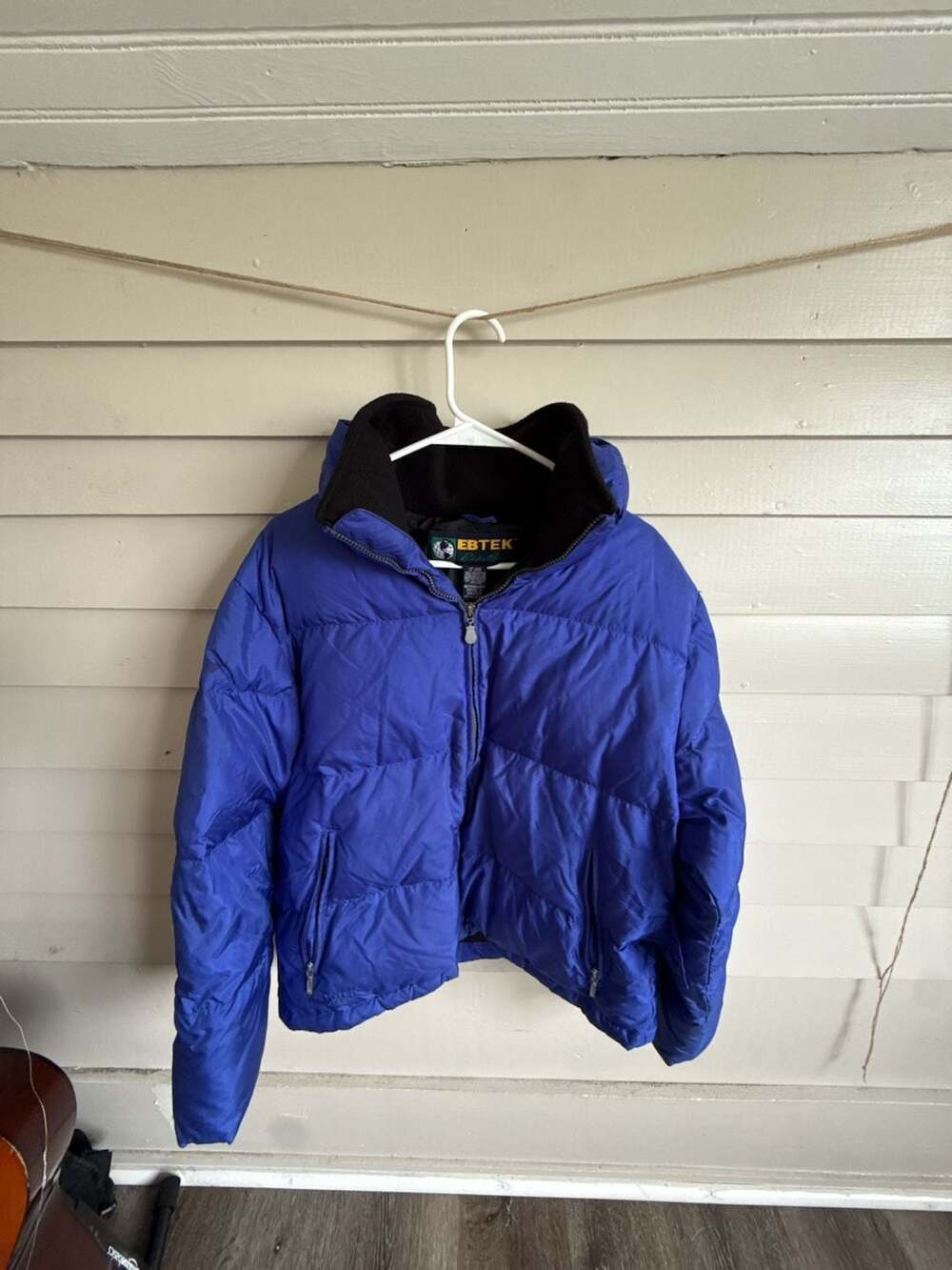 Ebtek Eddie Bauer Puffer Jacket Size M Blue Goose Down